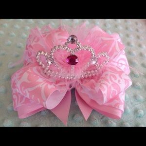 Princess Tiara Hair Bow